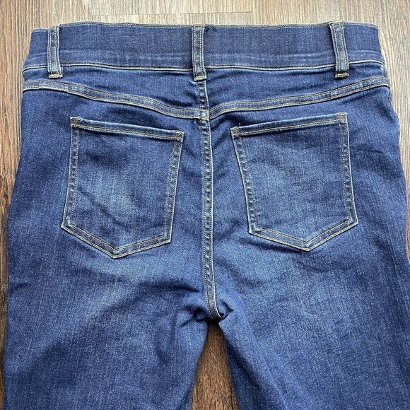 SPANX FLARE Dark Blue Midnight pull-on Jeans MEDIUM - Picture 4 of 10